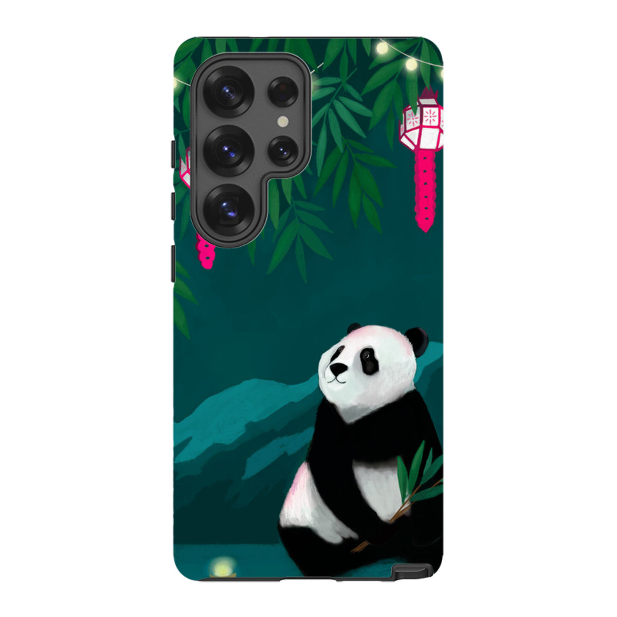 Samsung Tough Case - Panda And Lanterns By Bex Parkin
