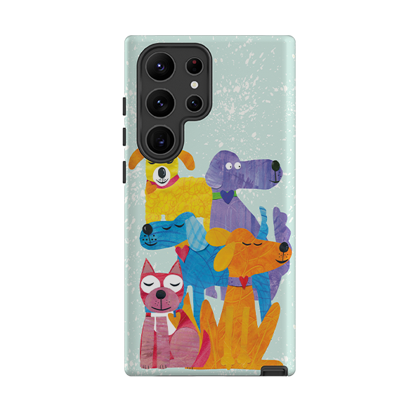 Samsung Tough Case - Patch Work Pups By Tracey English