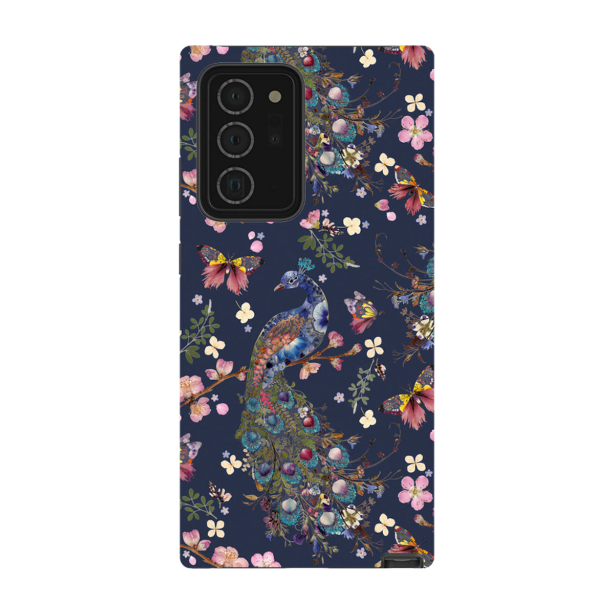 Samsung Tough Case - Peacock and Cherry Blossoms Iris By Helen Ahpornsiri