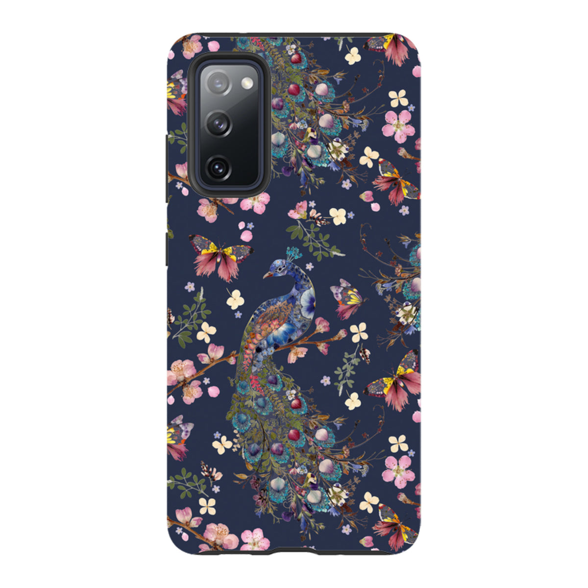 Samsung Tough Case - Peacock and Cherry Blossoms Iris By Helen Ahpornsiri