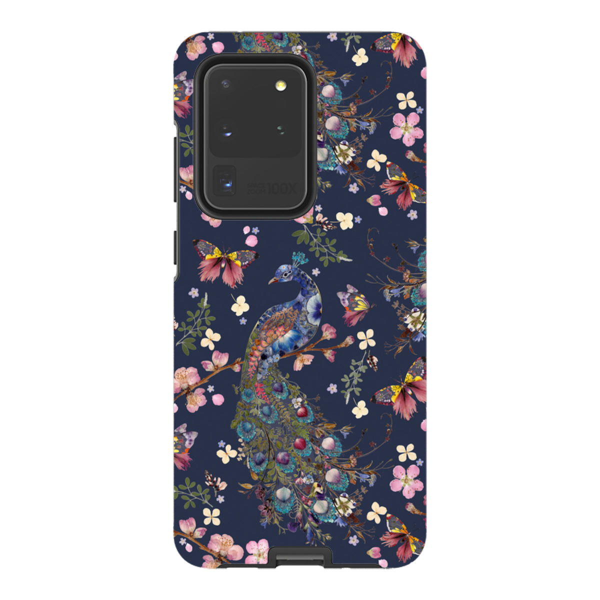 Samsung Tough Case - Peacock and Cherry Blossoms Iris By Helen Ahpornsiri