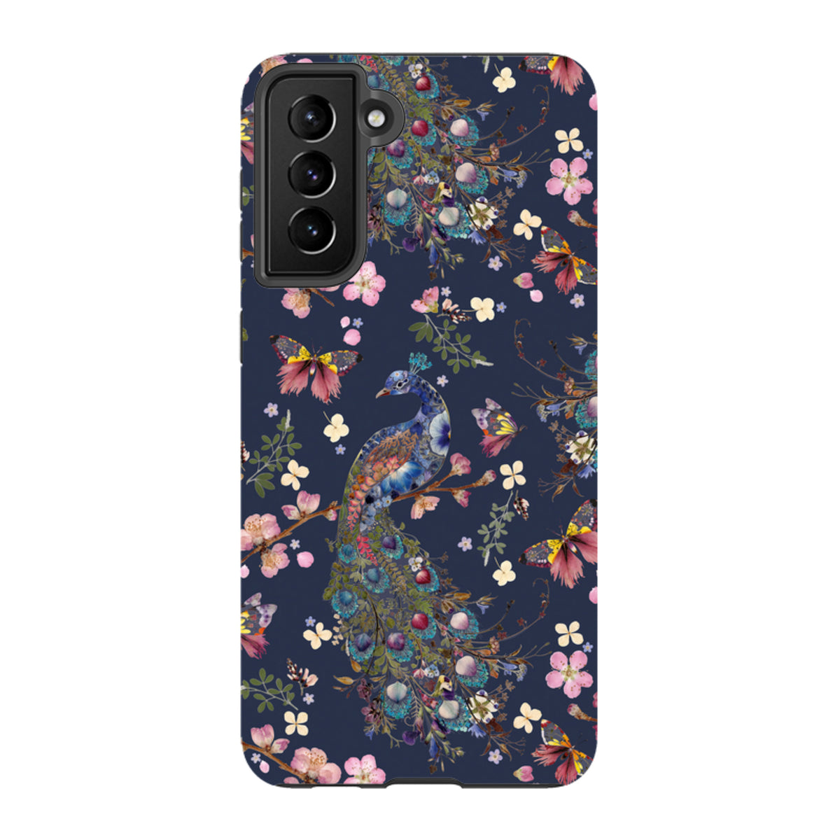 Samsung Tough Case - Peacock and Cherry Blossoms Iris By Helen Ahpornsiri