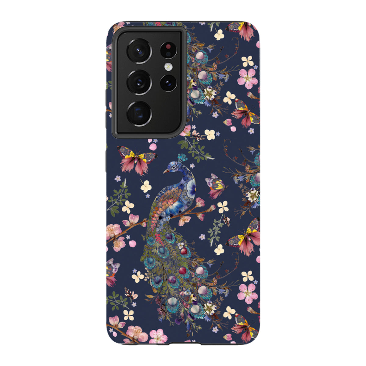 Samsung Tough Case - Peacock and Cherry Blossoms Iris By Helen Ahpornsiri