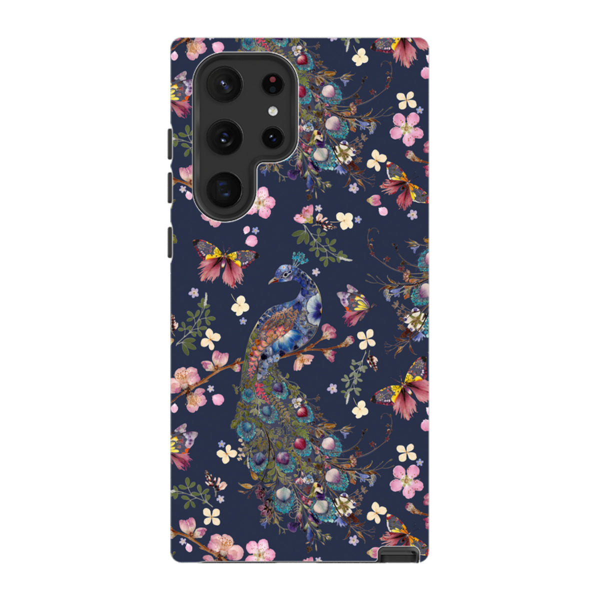 Samsung Tough Case - Peacock and Cherry Blossoms Iris By Helen Ahpornsiri
