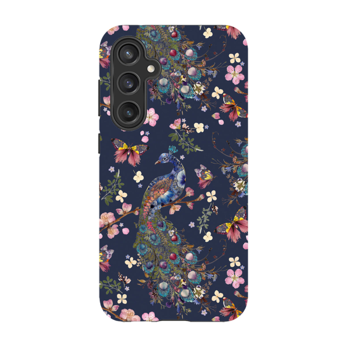 Samsung Tough Case - Peacock and Cherry Blossoms Iris By Helen Ahpornsiri