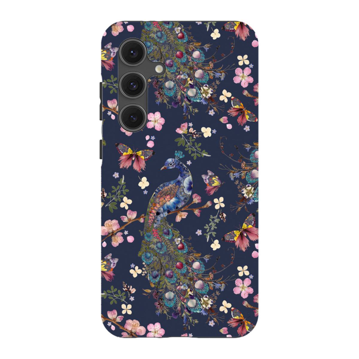 Samsung Tough Case - Peacock and Cherry Blossoms Iris By Helen Ahpornsiri