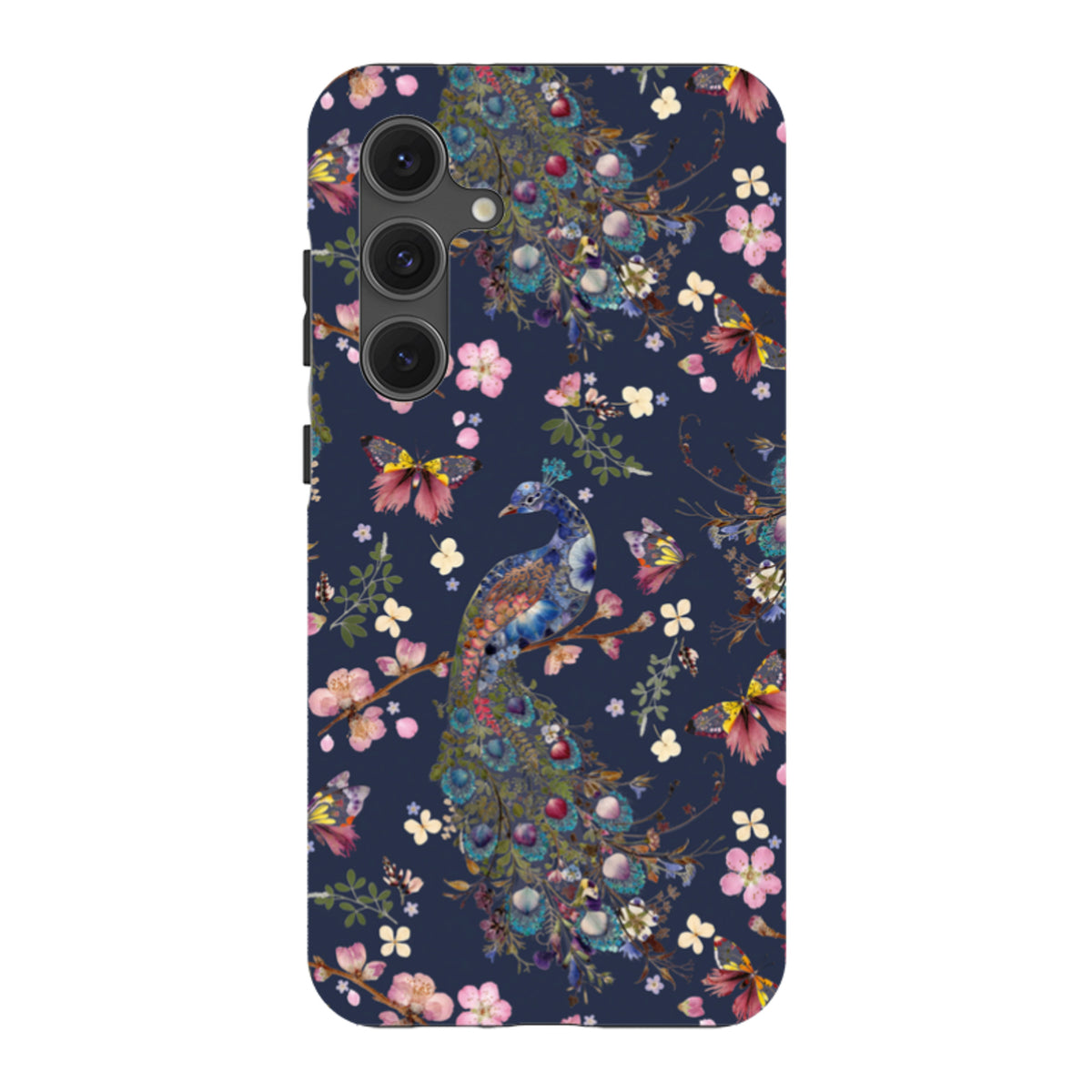 Samsung Tough Case - Peacock and Cherry Blossoms Iris By Helen Ahpornsiri