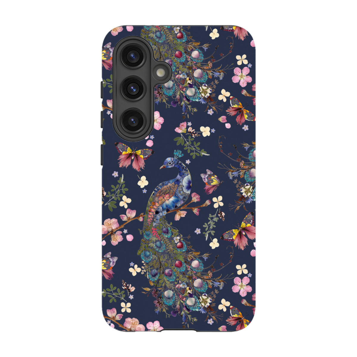 Samsung Tough Case - Peacock and Cherry Blossoms Iris By Helen Ahpornsiri