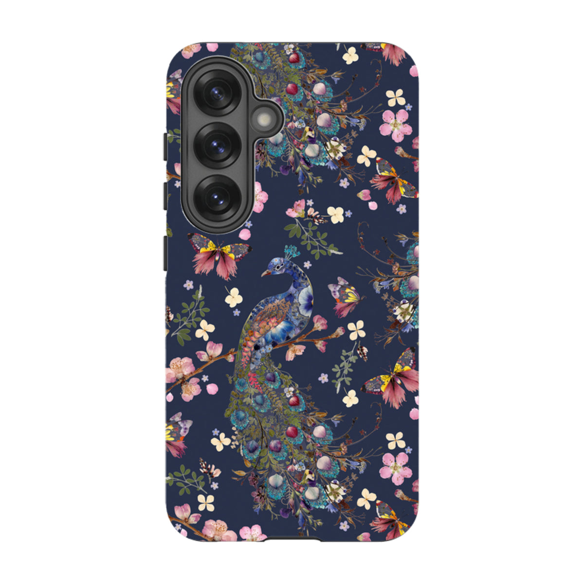 Samsung Tough Case - Peacock and Cherry Blossoms Iris By Helen Ahpornsiri