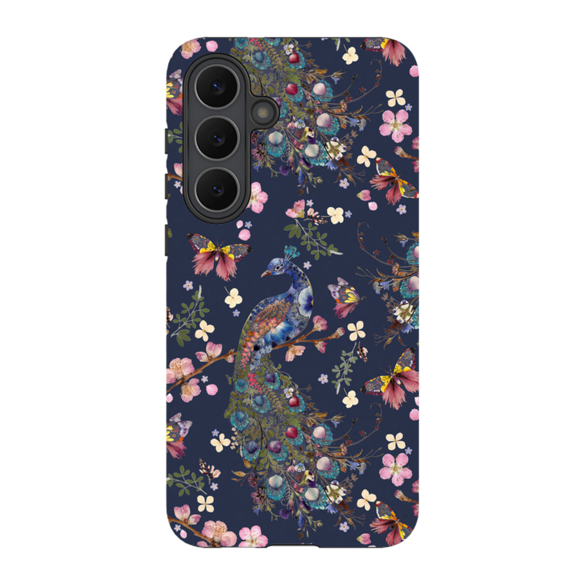 Samsung Tough Case - Peacock and Cherry Blossoms Iris By Helen Ahpornsiri