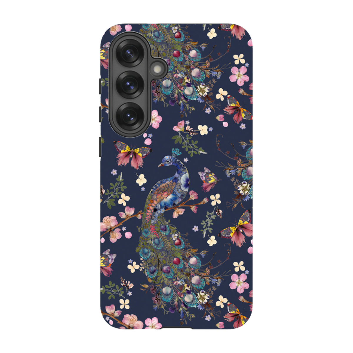 Samsung Tough Case - Peacock and Cherry Blossoms Iris By Helen Ahpornsiri
