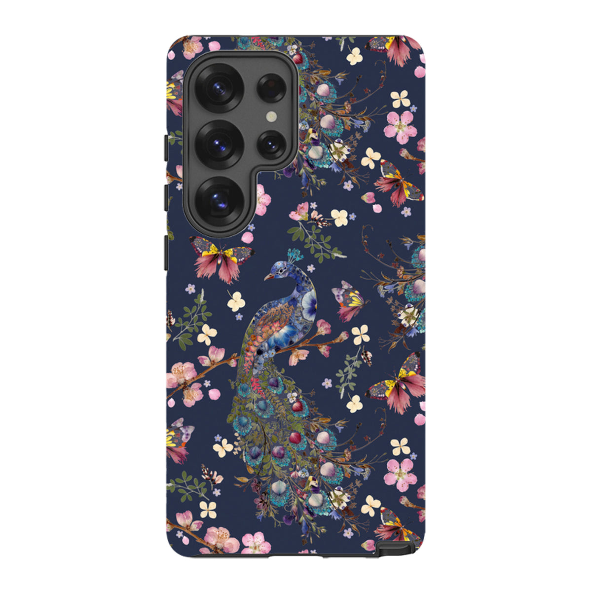 Samsung Tough Case - Peacock and Cherry Blossoms Iris By Helen Ahpornsiri