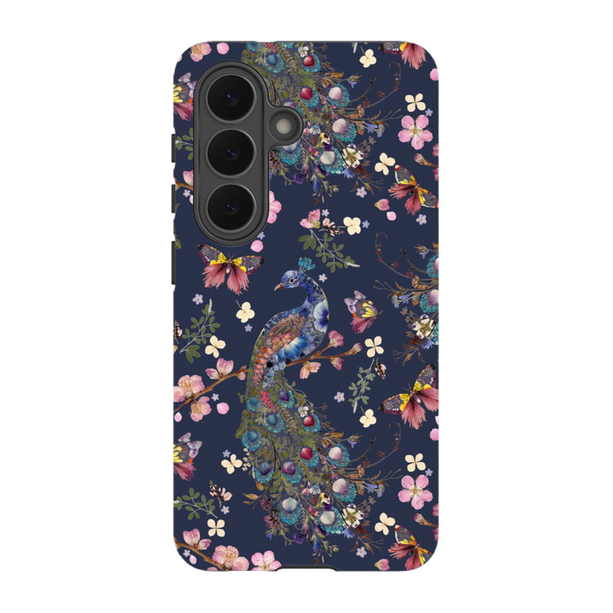Samsung Tough Case - Peacock and Cherry Blossoms Iris By Helen Ahpornsiri