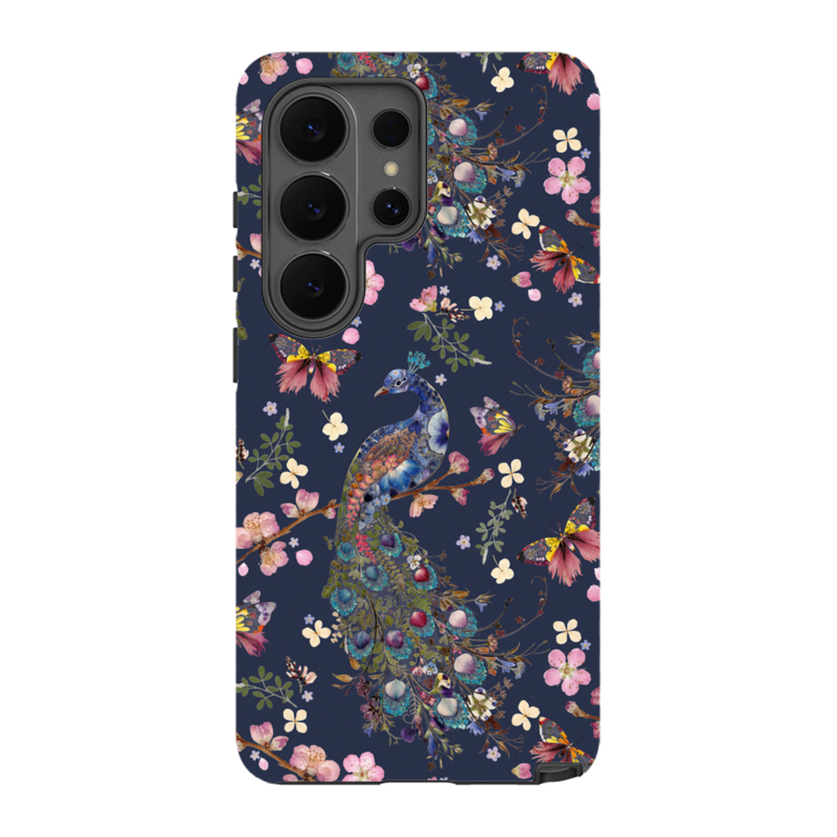 Samsung Tough Case - Peacock and Cherry Blossoms Iris By Helen Ahpornsiri