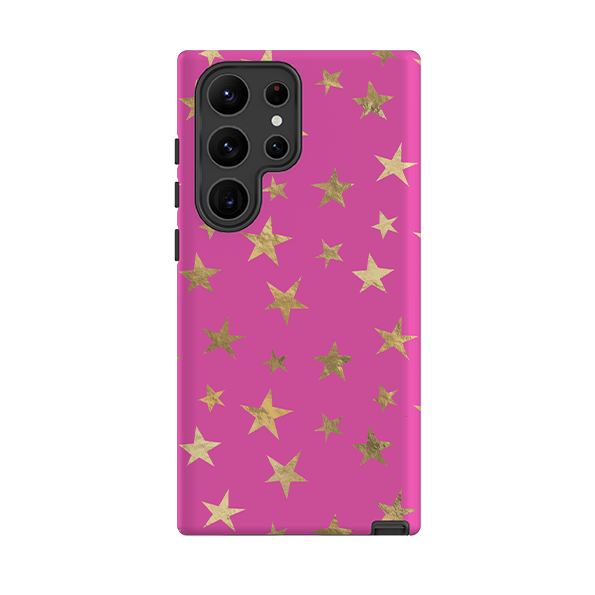 Samsung Tough Case - Pink and Gold Stars