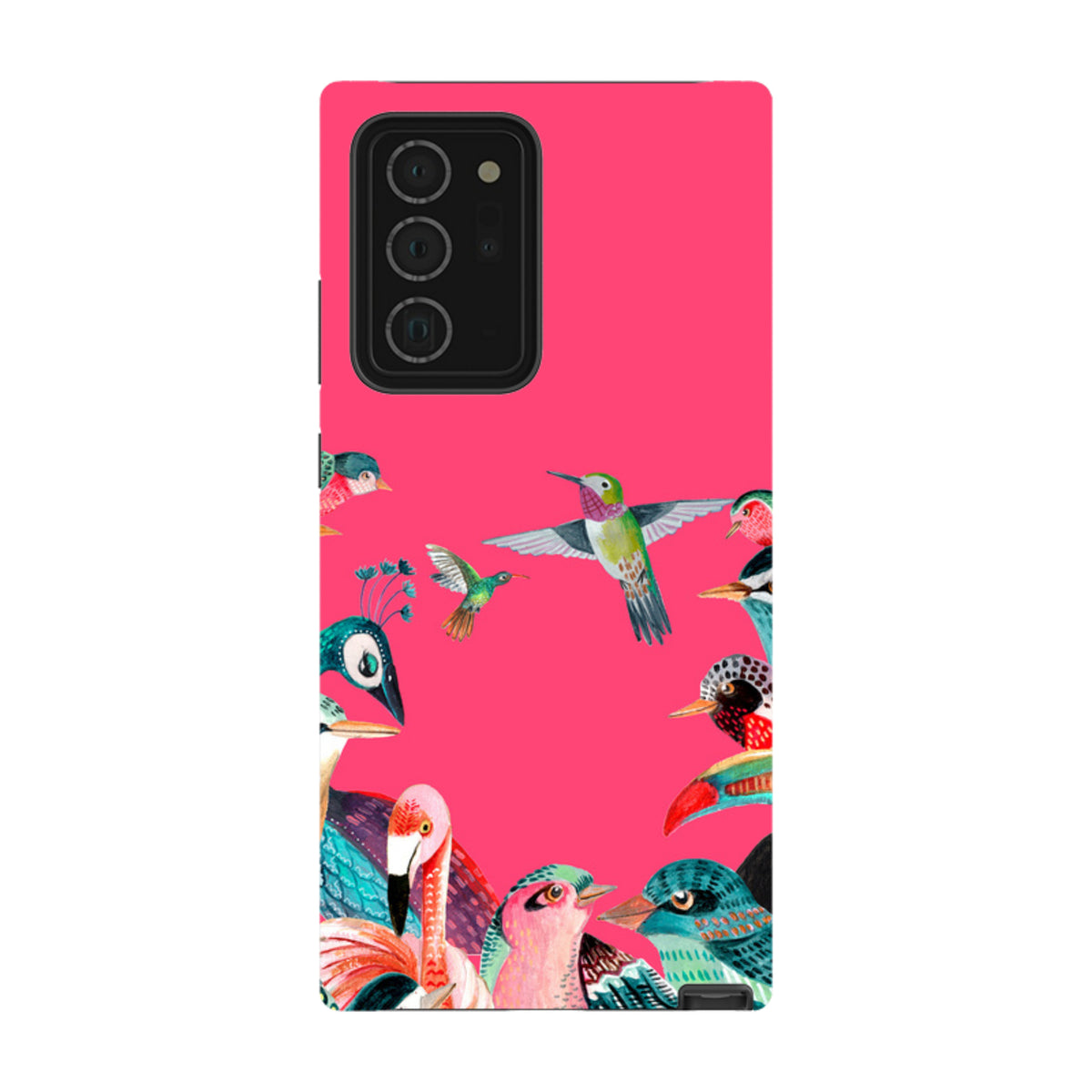 Samsung Tough Case - Pink Birds By Caroline Bonne Muller