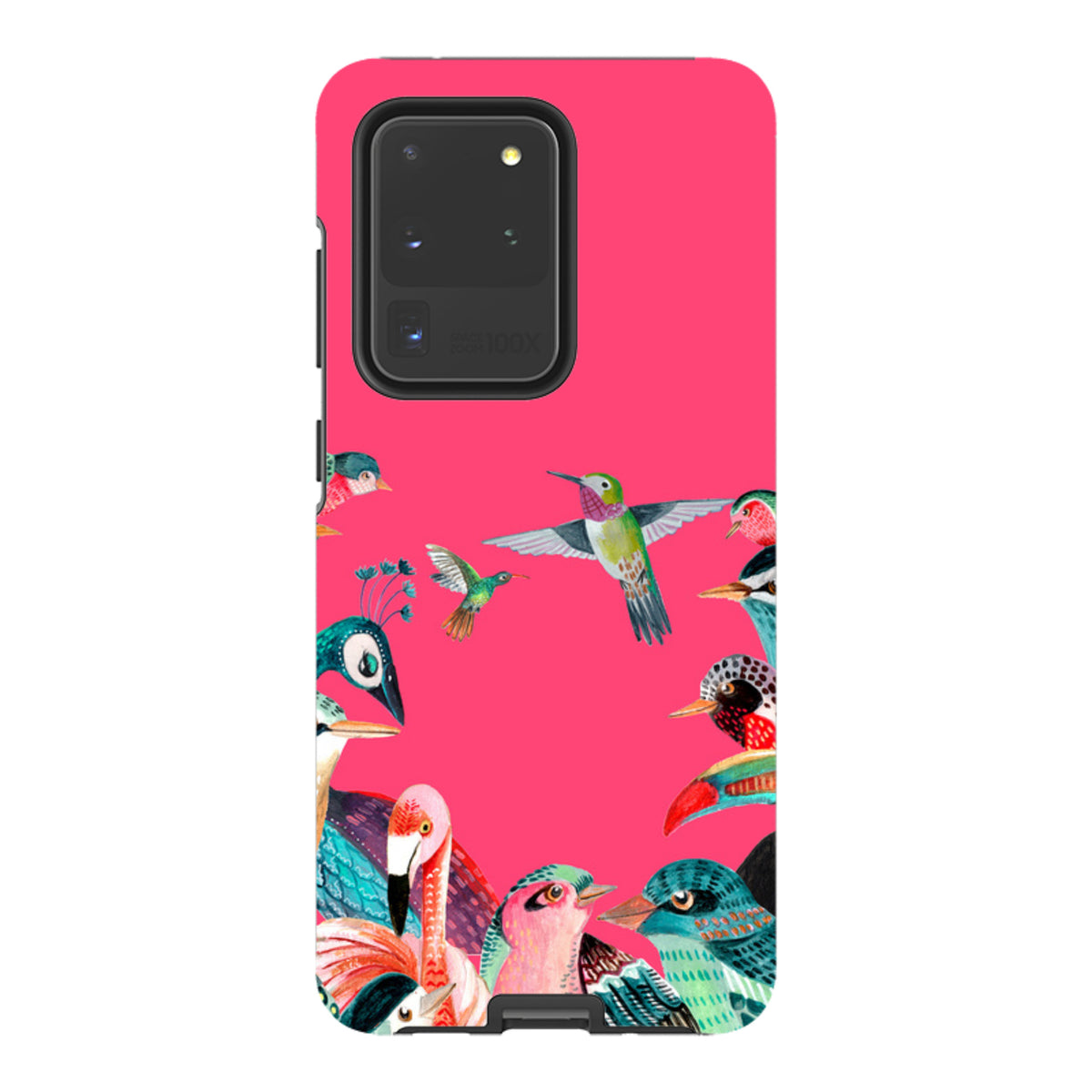 Samsung Tough Case - Pink Birds By Caroline Bonne Muller
