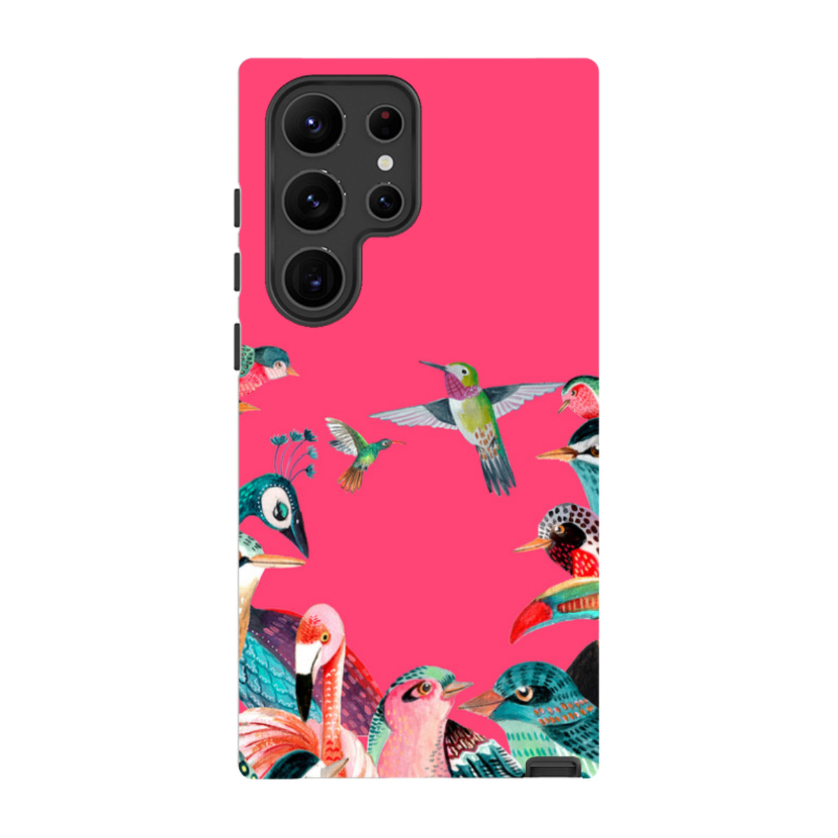 Samsung Tough Case - Pink Birds By Caroline Bonne Muller