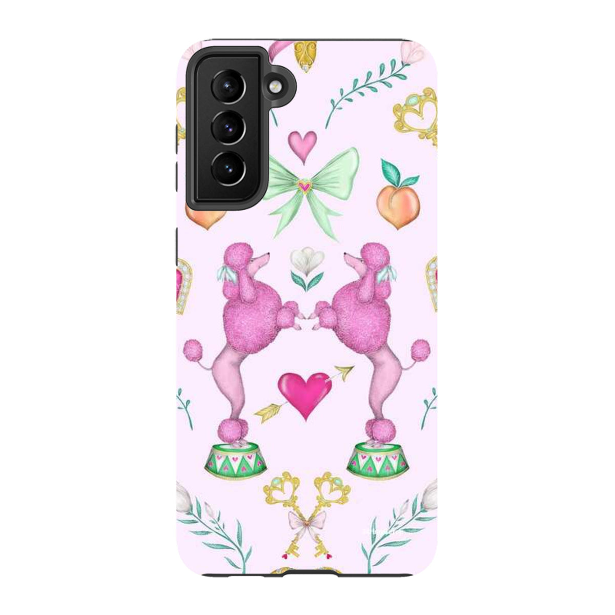 Samsung Tough Case - Pink Poodle Parlour Sugar By Catherine Rowe