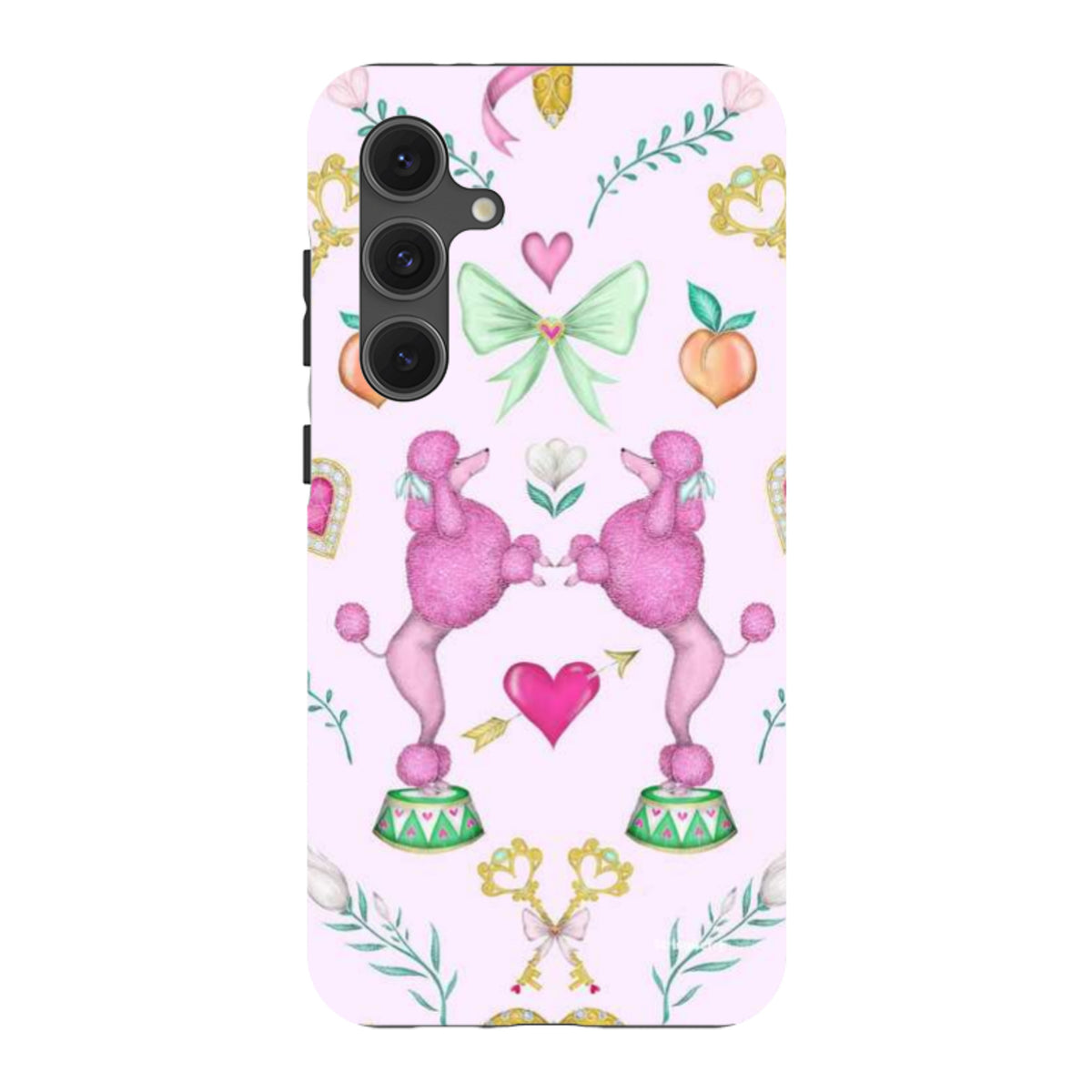 Samsung Tough Case - Pink Poodle Parlour Sugar By Catherine Rowe