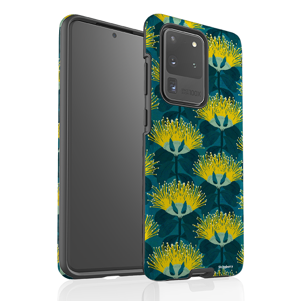 Samsung Tough Case - Pohutukawa Yellow And Blue By Katherine Quinn