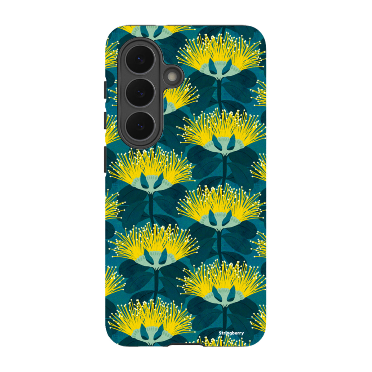 Samsung Tough Case - Pohutukawa Yellow And Blue By Katherine Quinn