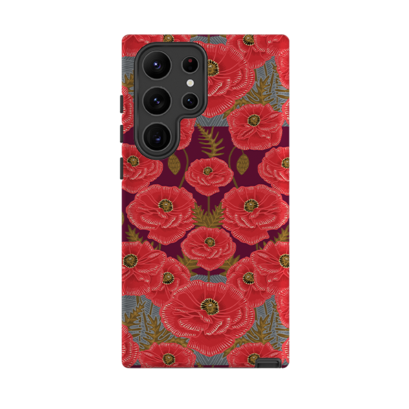 Samsung Tough Case - Poppy Red By Kate Heiss