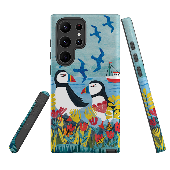 Samsung Tough  Case - Puffins By Tracey English