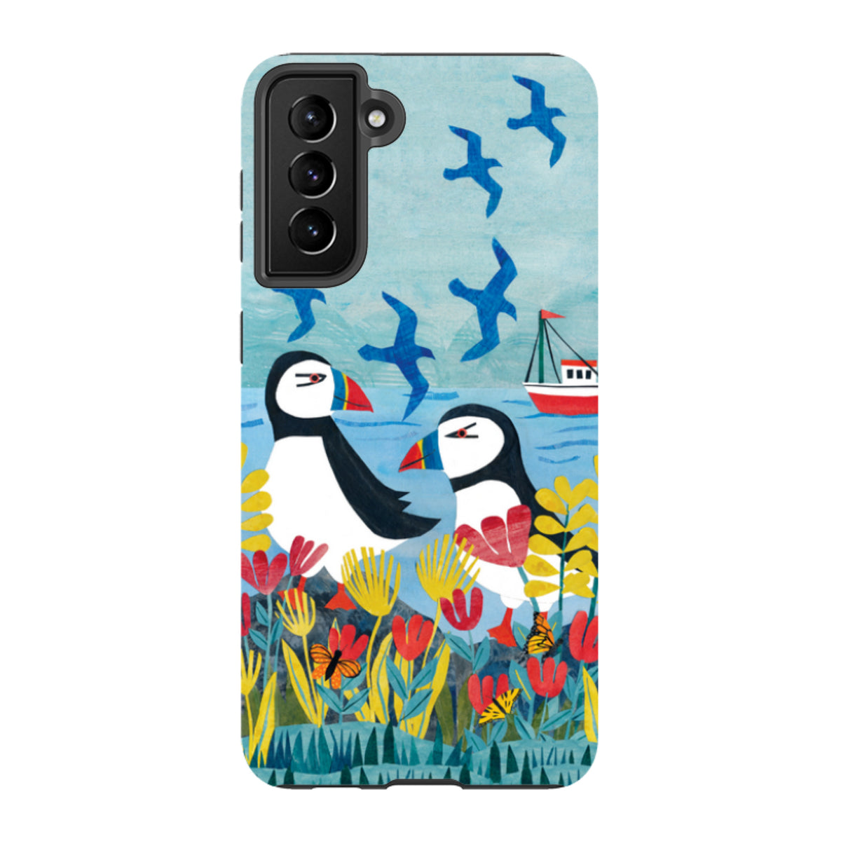 Samsung Tough  Case - Puffins By Tracey English