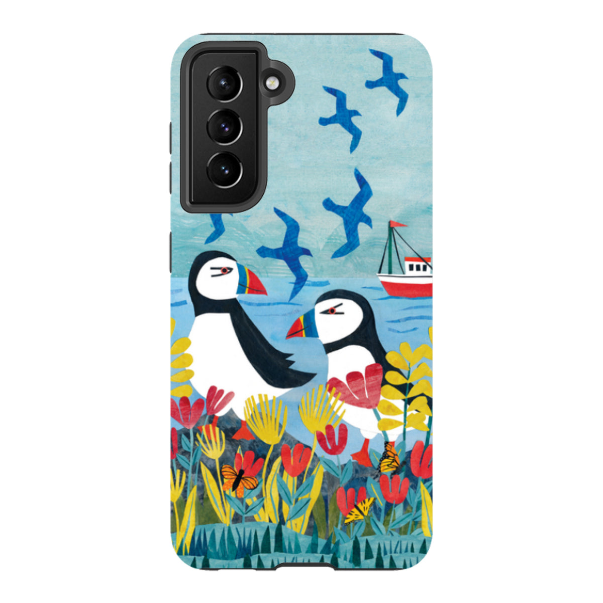 Samsung Tough  Case - Puffins By Tracey English