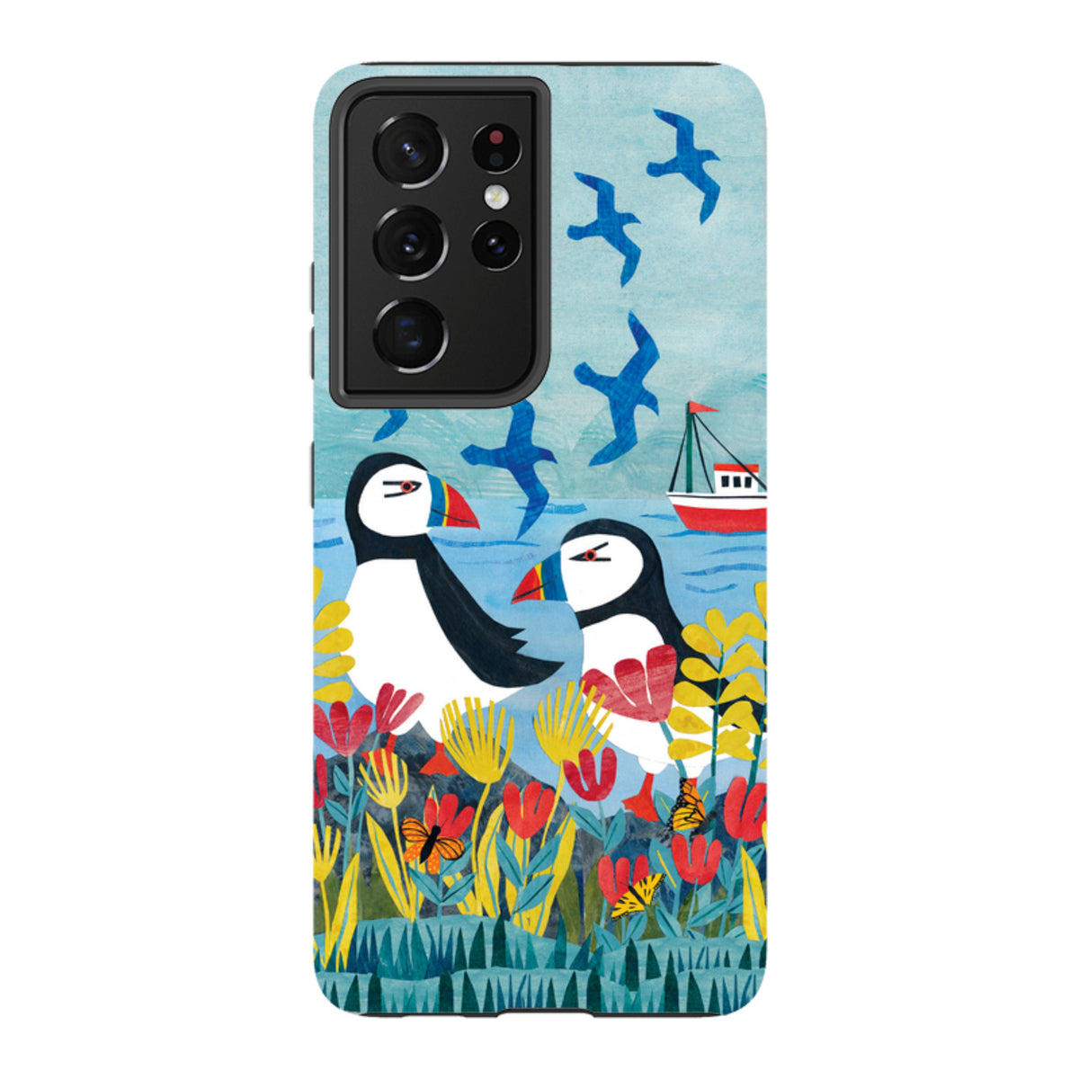 Samsung Tough  Case - Puffins By Tracey English