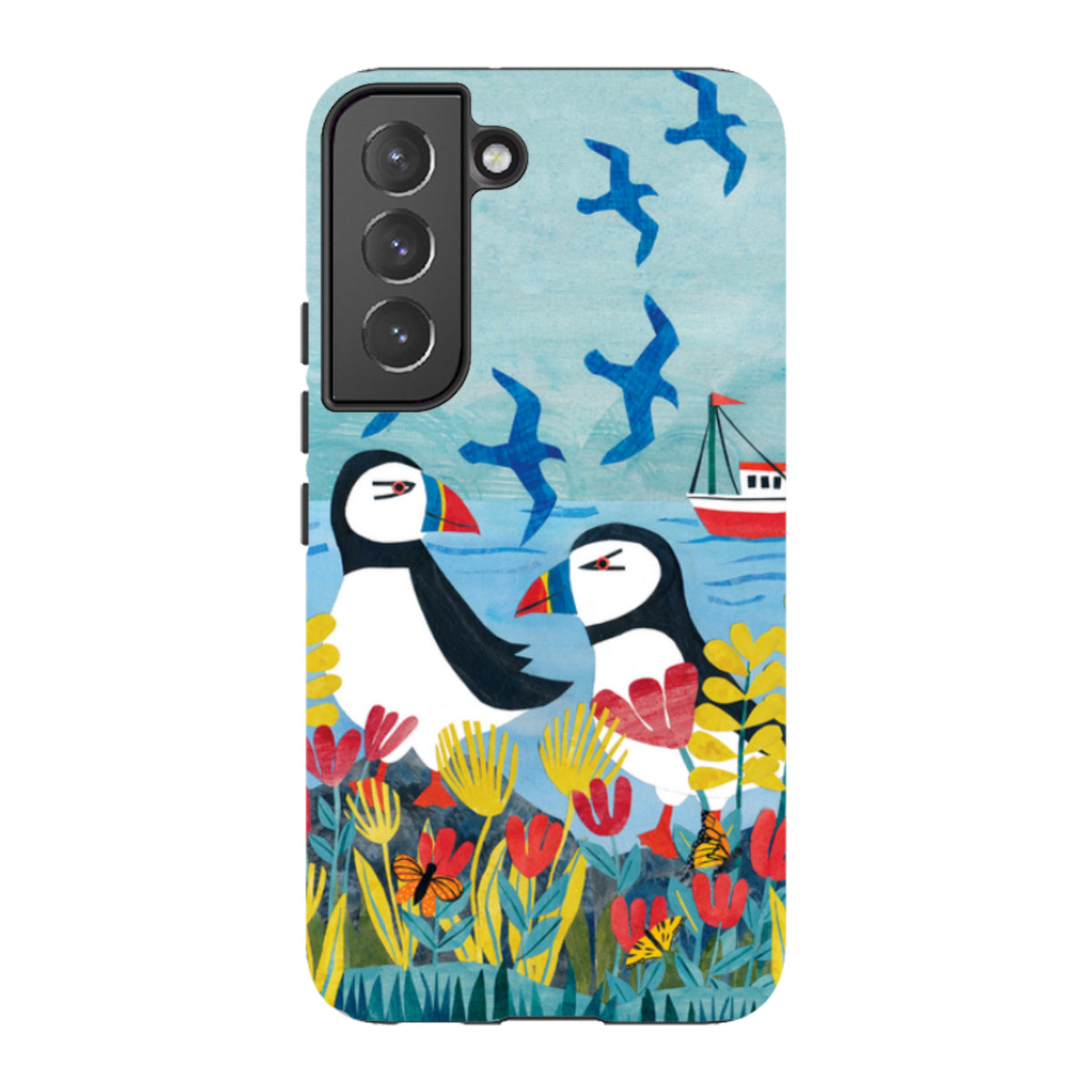 Samsung Tough  Case - Puffins By Tracey English