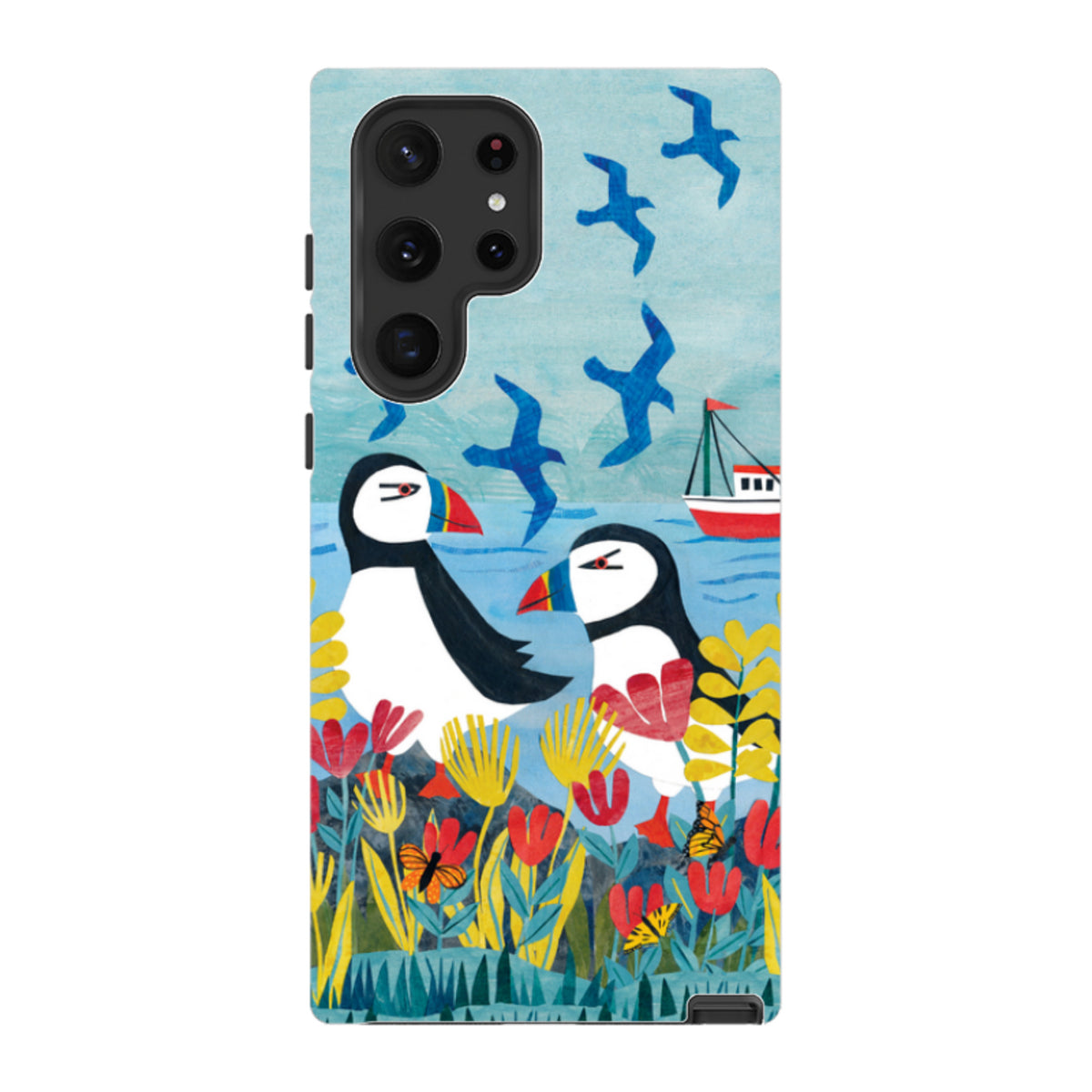 Samsung Tough  Case - Puffins By Tracey English