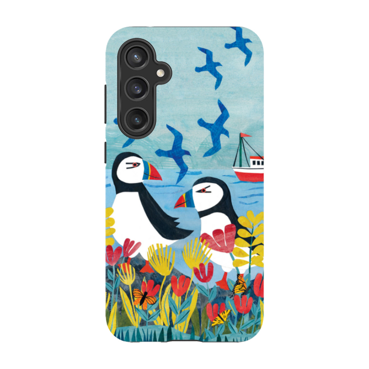 Samsung Tough  Case - Puffins By Tracey English