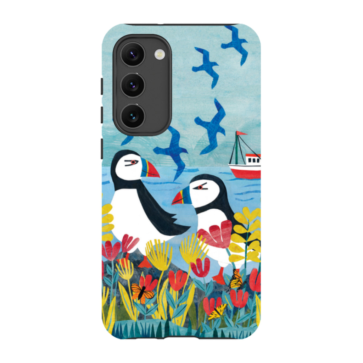 Samsung Tough  Case - Puffins By Tracey English
