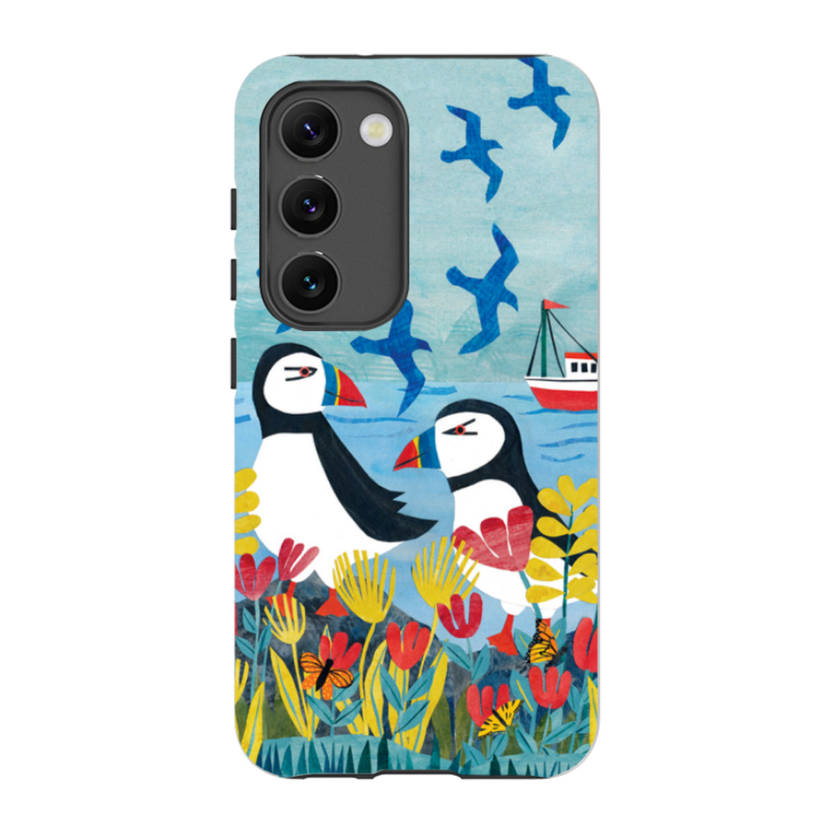 Samsung Tough  Case - Puffins By Tracey English