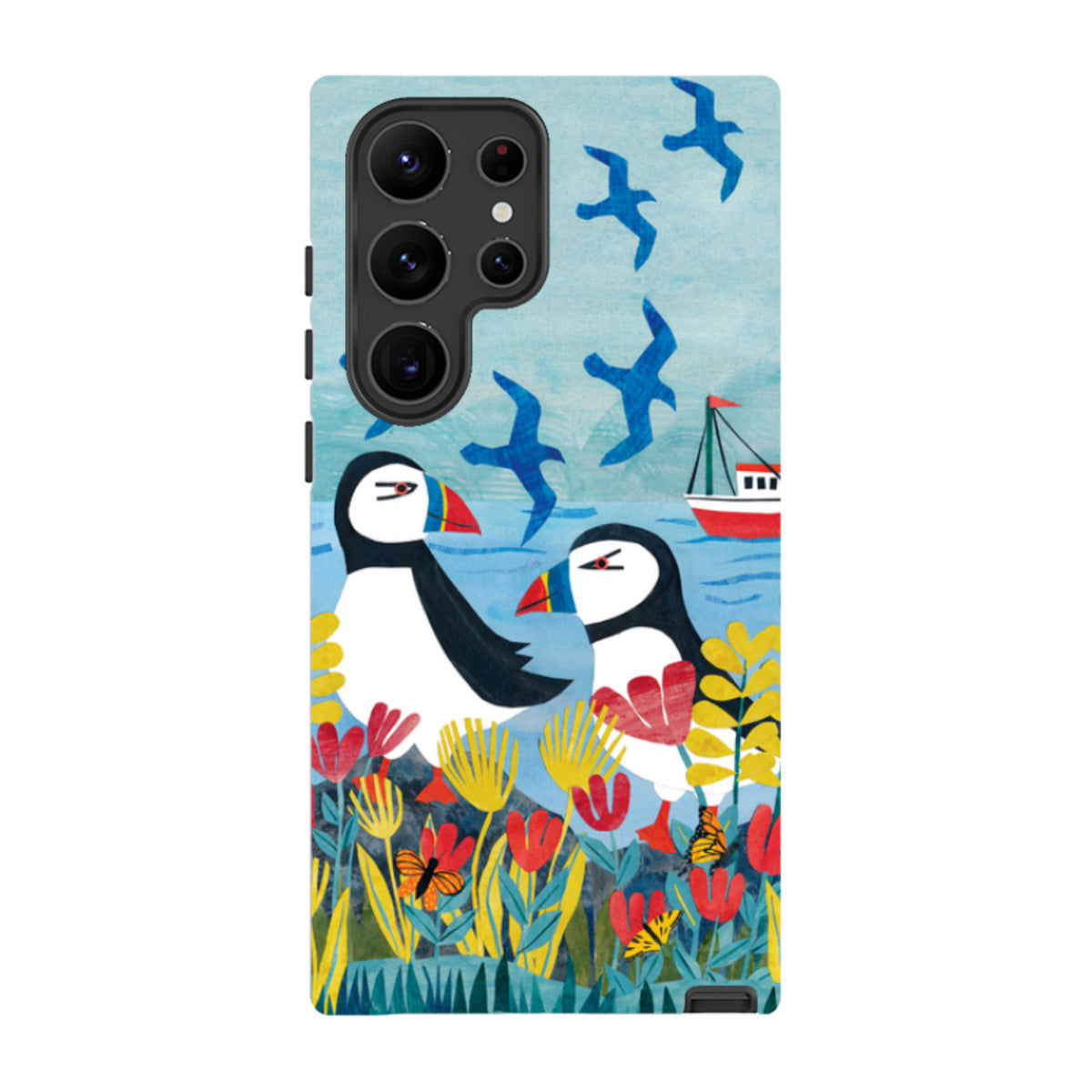 Samsung Tough  Case - Puffins By Tracey English