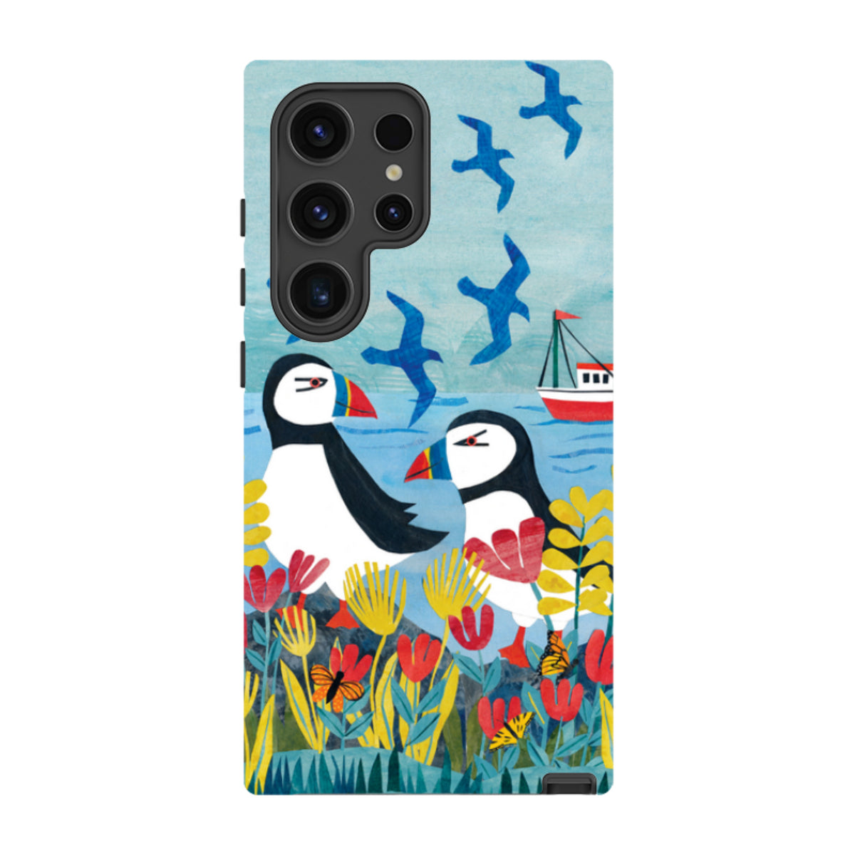 Samsung Tough  Case - Puffins By Tracey English