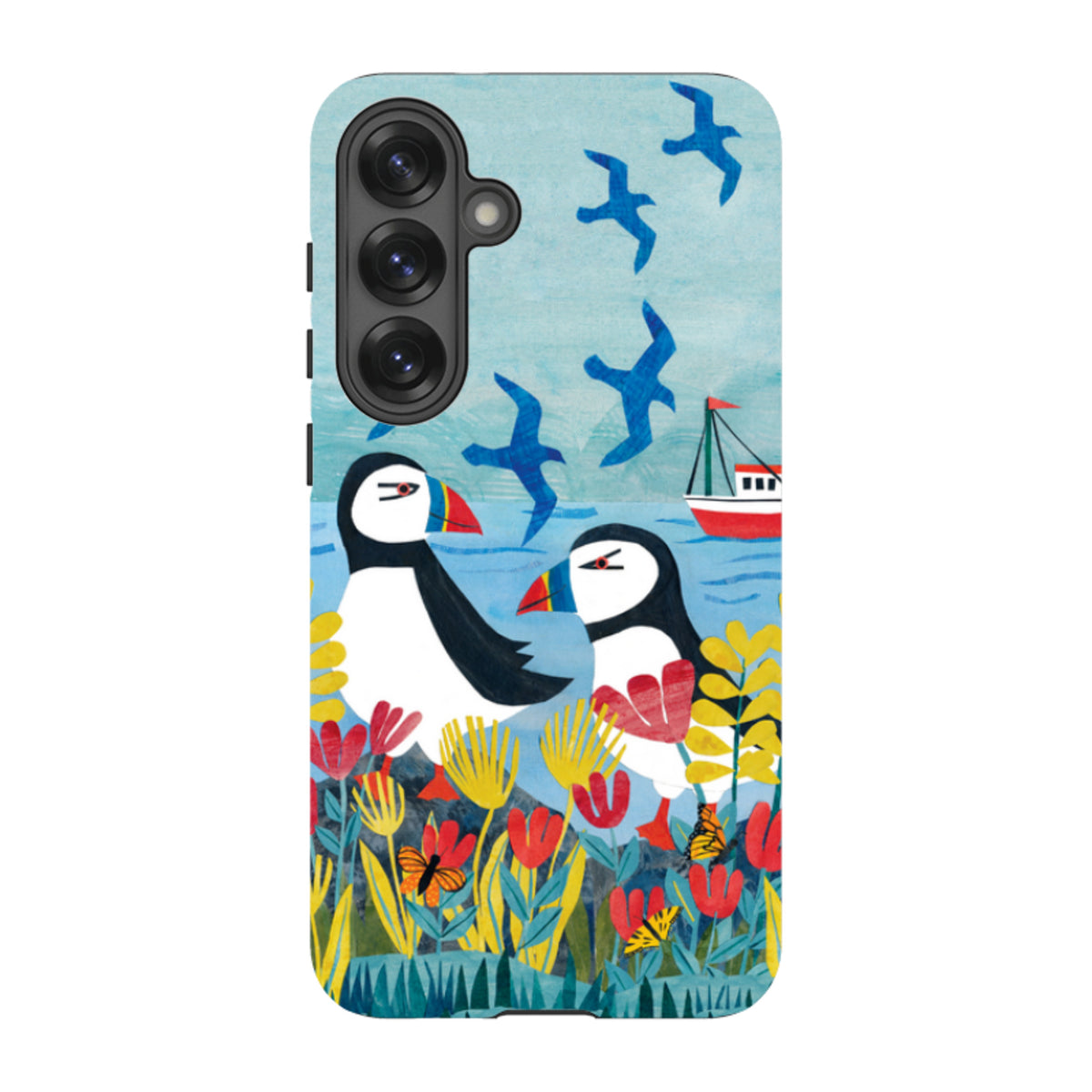 Samsung Tough  Case - Puffins By Tracey English