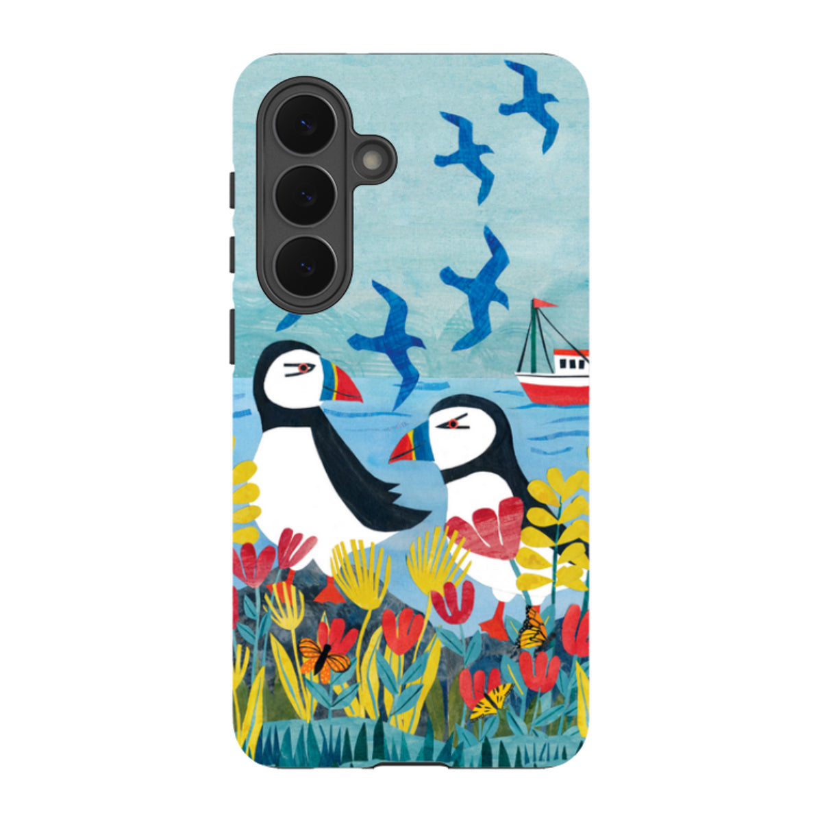 Samsung Tough  Case - Puffins By Tracey English
