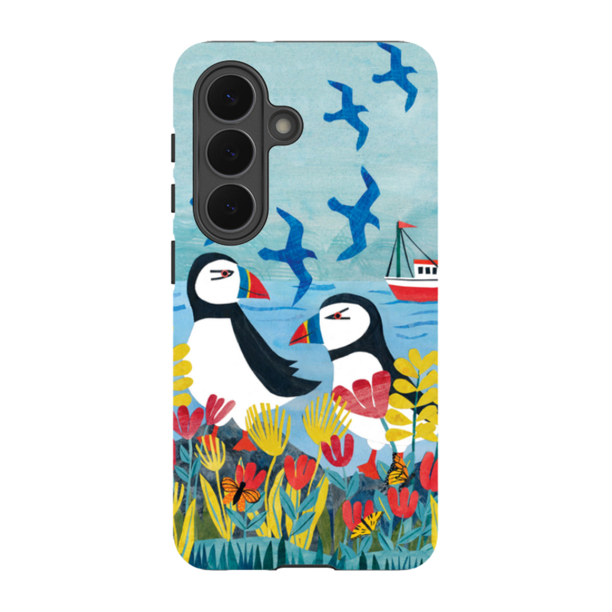 Samsung Tough  Case - Puffins By Tracey English