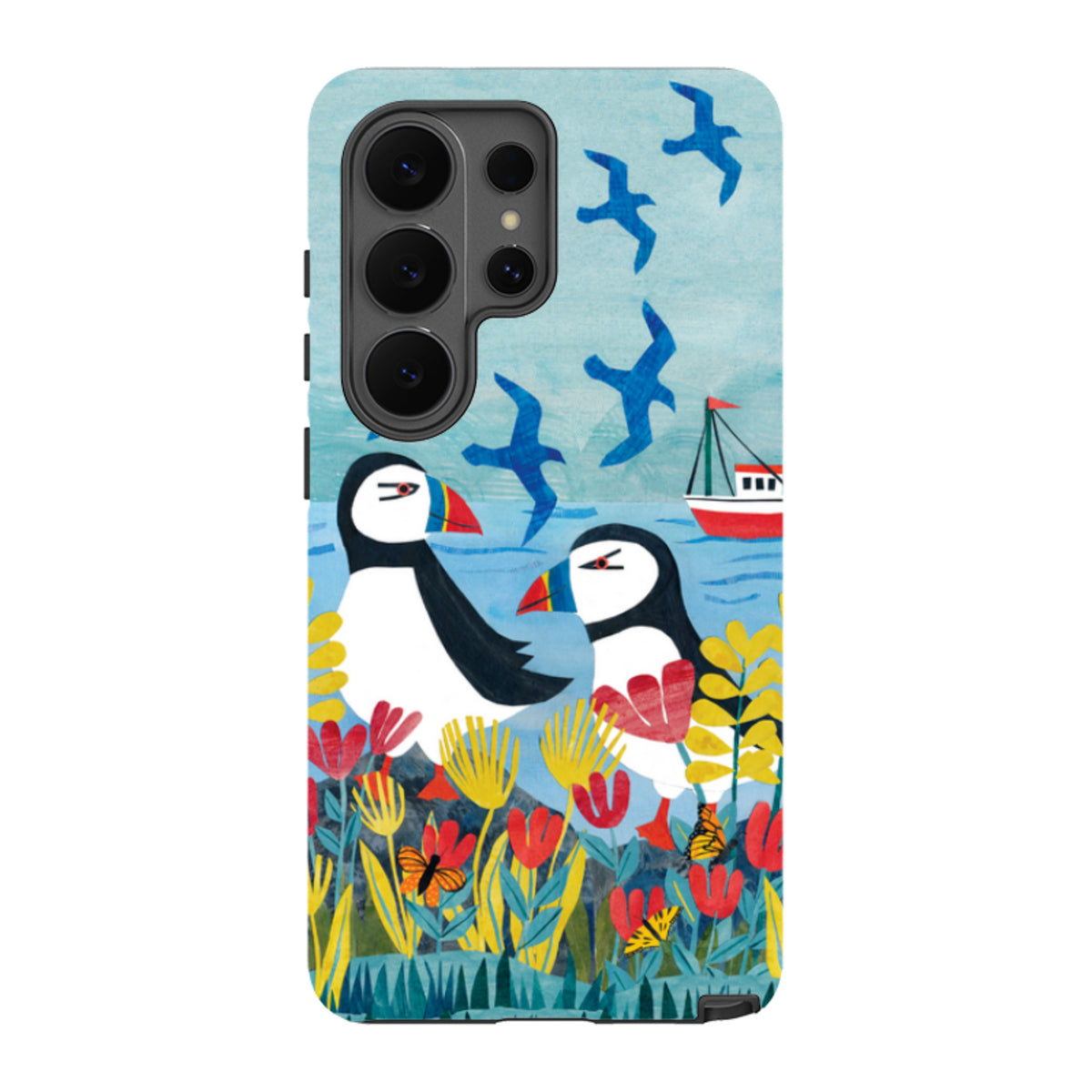 Samsung Tough  Case - Puffins By Tracey English