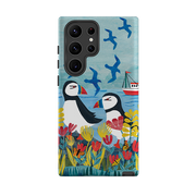 Samsung Tough  Case - Puffins By Tracey English