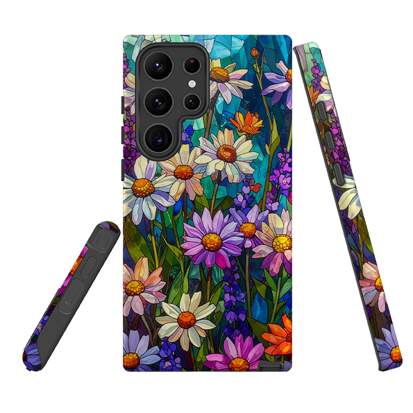Samsung Tough Case - Purple Daisies