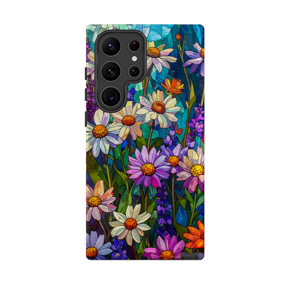 Samsung Tough Case - Purple Daisies