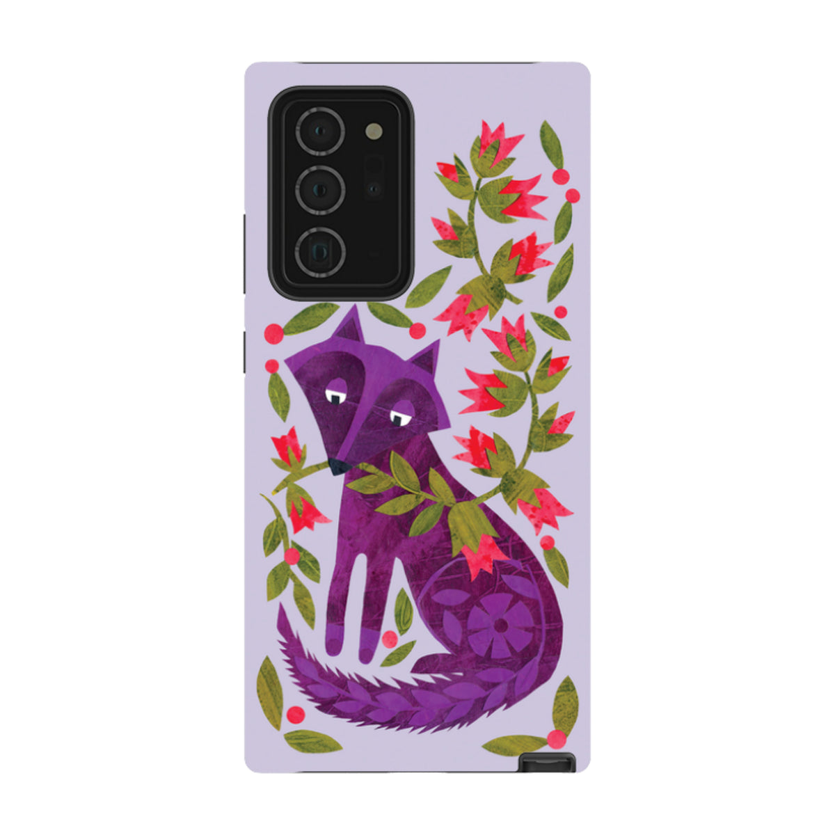 Samsung Tough Case - Purple Foxie By Tracey English