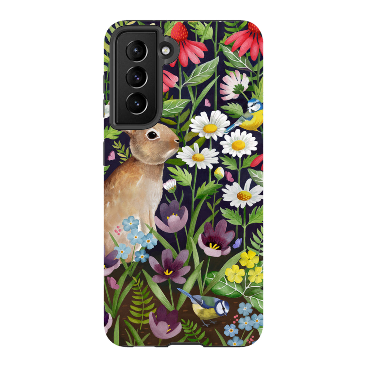 Samsung Tough Case - Rabbit And Wildflowers By Bex Parkin