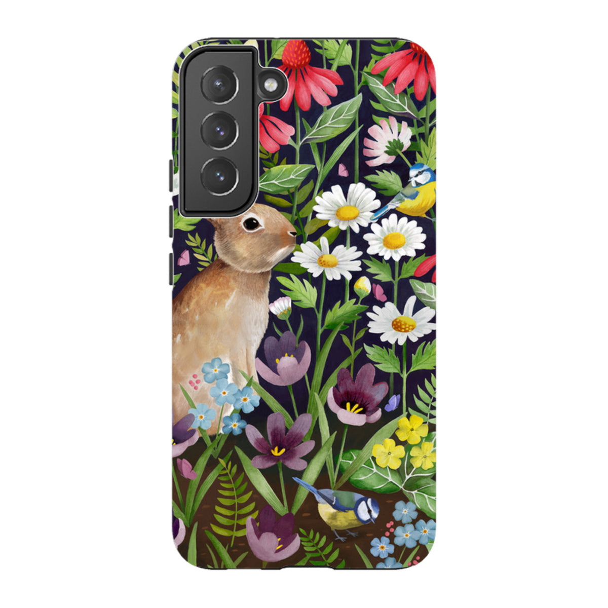 Samsung Tough Case - Rabbit And Wildflowers By Bex Parkin