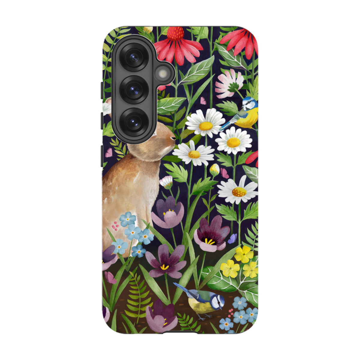 Samsung Tough Case - Rabbit And Wildflowers By Bex Parkin