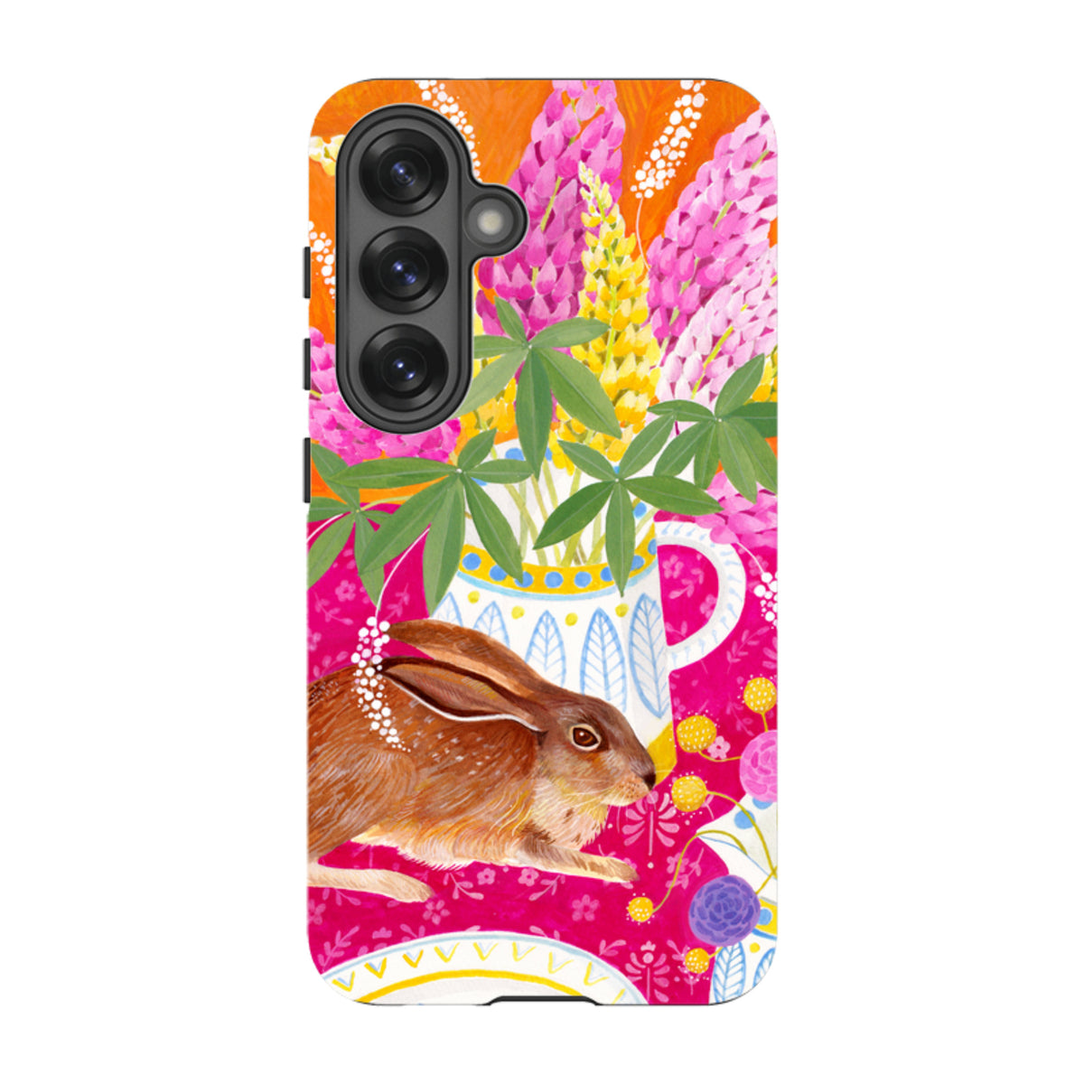 Samsung Tough Case - Rabbit Lupins By Bex Parkin